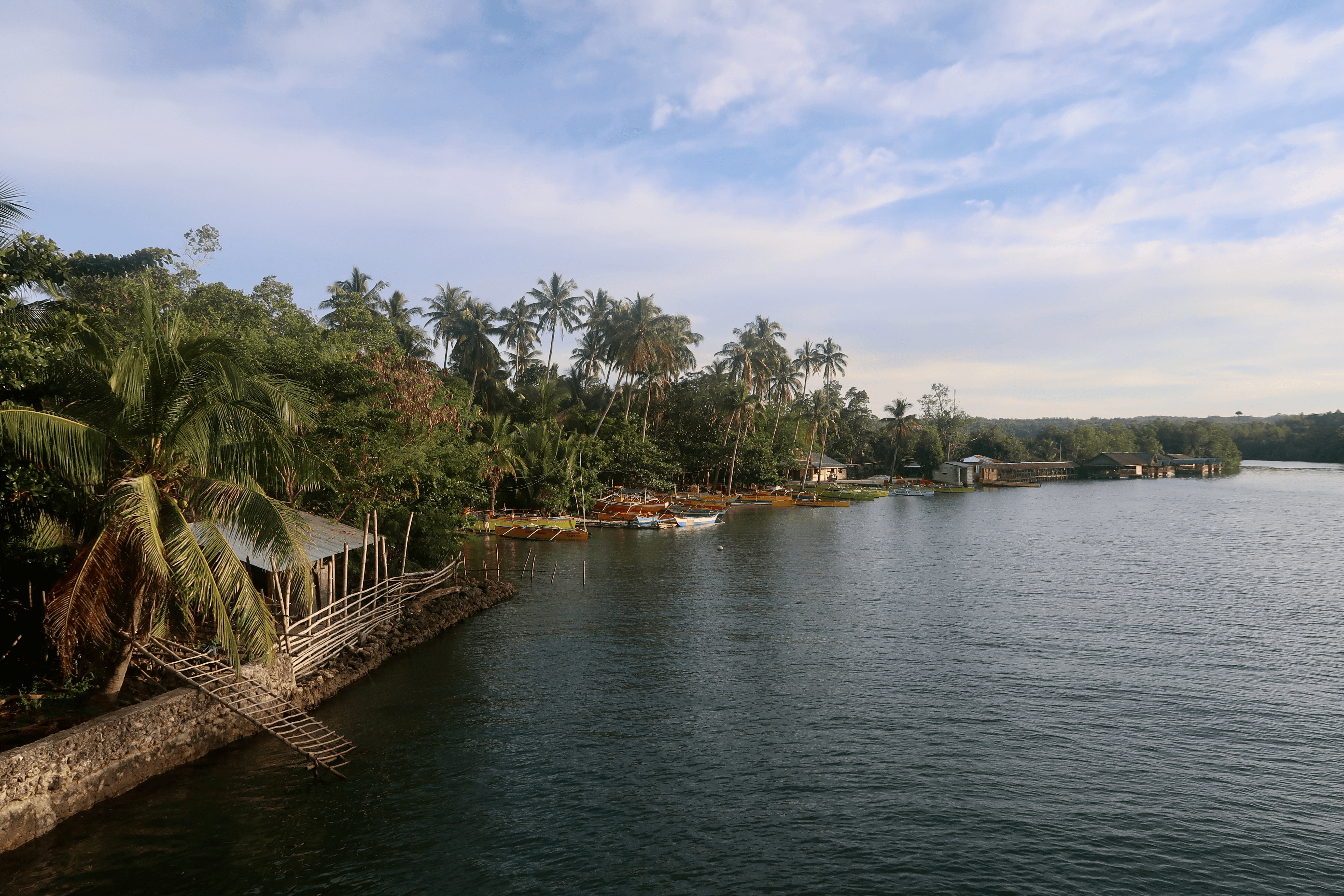 sungayan grill floating restaurant in bolinao pangasinan philippines as seen from balingasay bridge